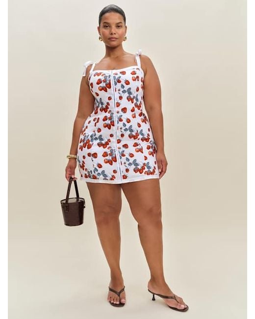 Reformation White Dion Dress Es