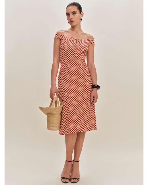 Reformation Natural Milo Knit Dress
