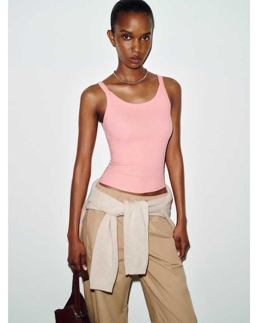 Reformation Pink Calie Tank Top