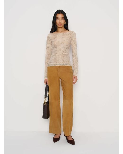 Reformation Natural Ayla Knit Top