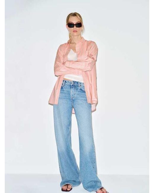 Reformation White Eli Oversized Shirt