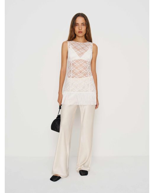 Reformation Natural Gabrielle Knit Top