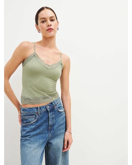 Reformation Blue Dalton Knit Tank