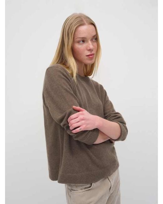 Reformation Natural Cashmere Boyfriend Sweater