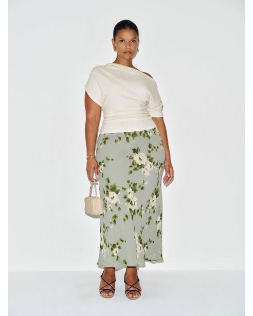 Reformation White Iris Knit Top Es