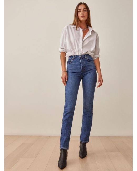 reformation liza ultra high jeans