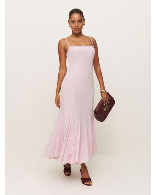 Reformation Pink Lilibet Dress