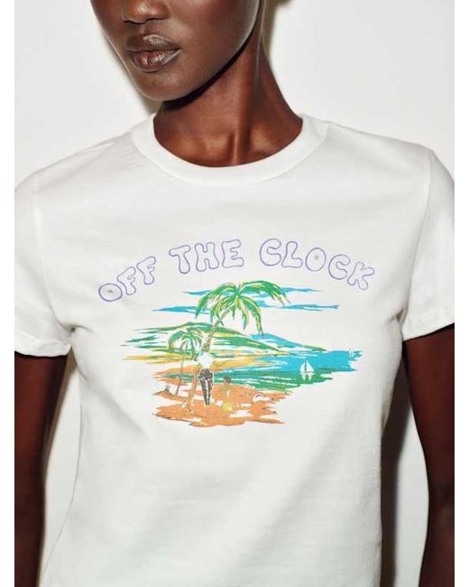 Reformation White Lissa T-Shirt
