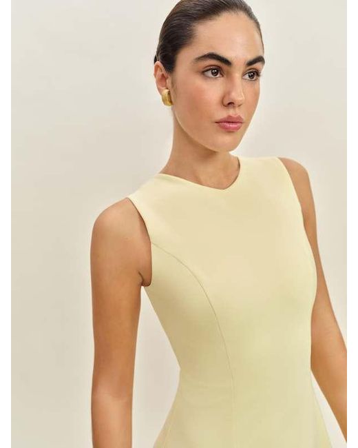 ava heavy knit dress Reformation in Natural mint floral dress