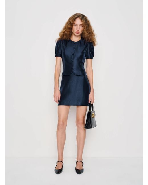 Reformation Mika Two Piece Blueberry 0