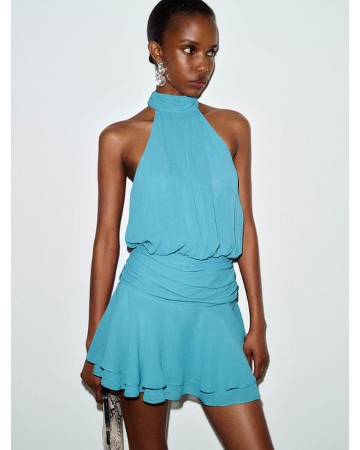 Reformation Blue Karla Dress 10