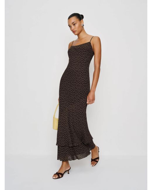 Reformation White Plume Dress