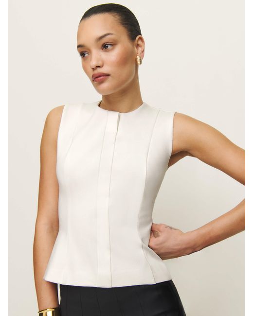 Reformation Natural Cece Heavy Knit Top