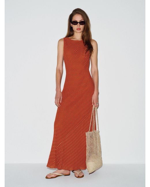 Reformation Red Prescott Dress