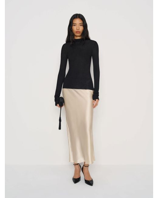 Reformation Natural Giselle Turtleneck Sweater
