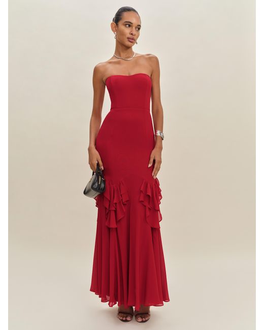 Reformation Red Aivana Dress 6
