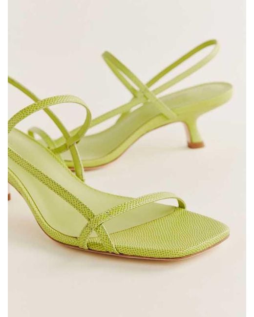 Reformation Yellow Serenity Bare Sandal