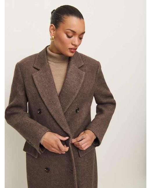 Reformation Blue Lucas Coat
