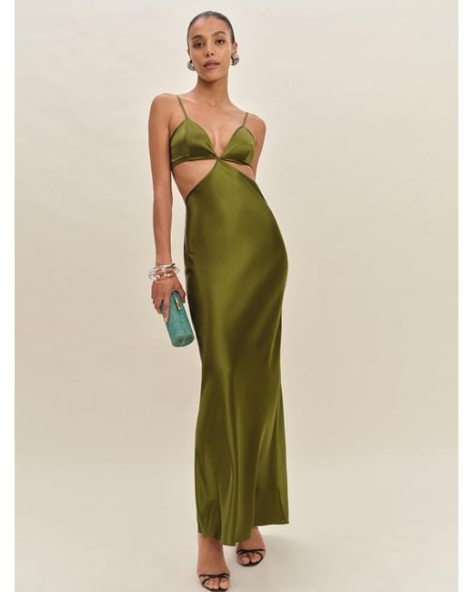 poppie silk dress Reformation Poppies Silk Dress Fabriza by Reformation