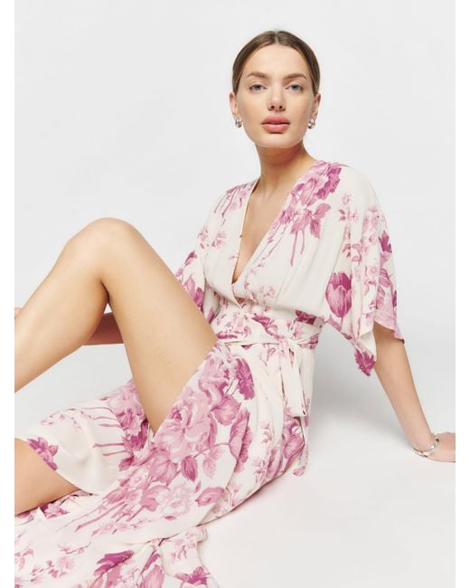 Reformation winslow best sale dress blush