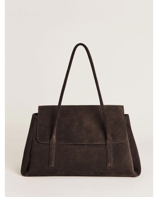 Reformation Brown Medium Caterina Top Handle