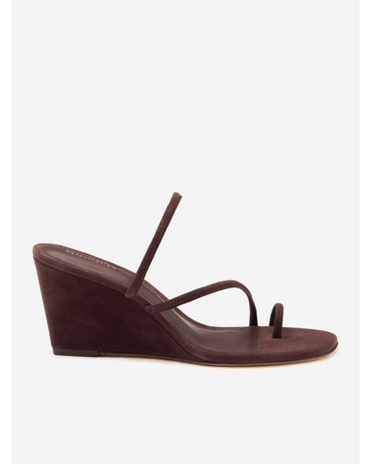 Reformation Brown Jorgia Wedge Sandal