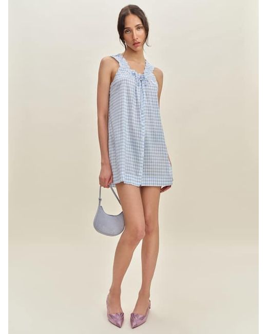 Reformation Holly Sleep Dress in Blue | Lyst Reformation Holly Sleep Dress in Blue | Lyst