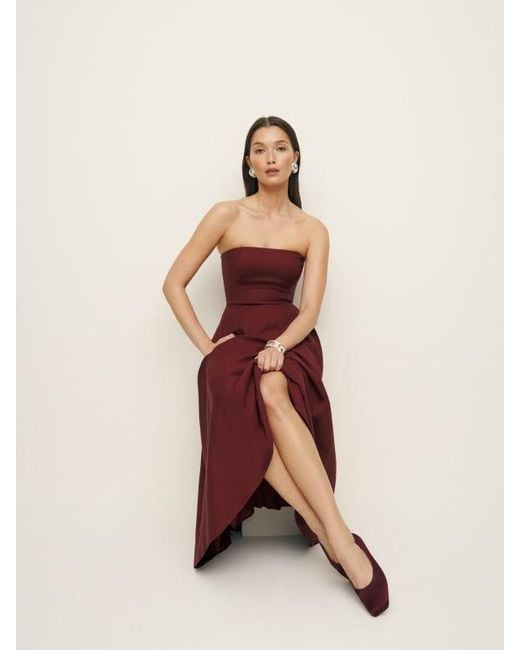Reformation Red Astoria Dress