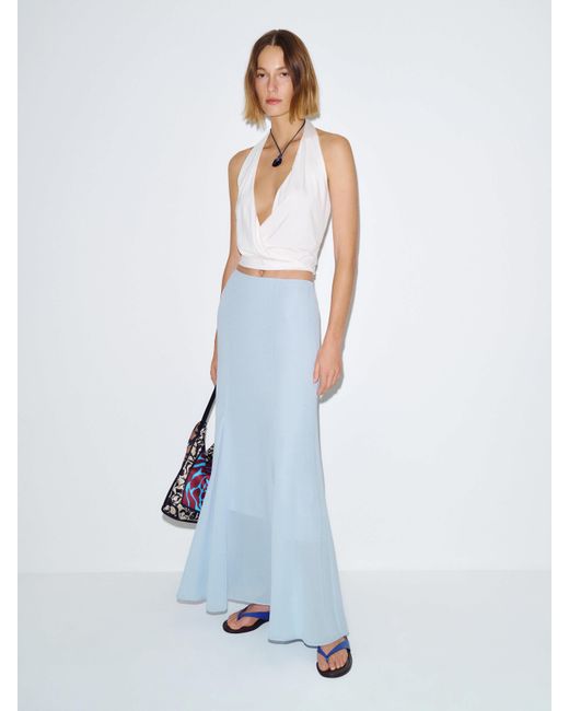 Reformation White Sally Skirt