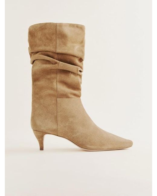 Reformation Brown Rosie Mid Shaft Boot