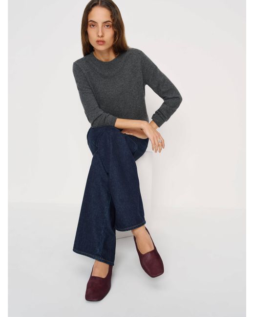 Reformation Blue Inez Pump