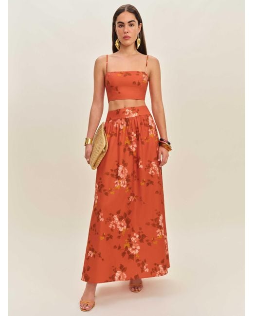 Reformation White Amor Two Piece