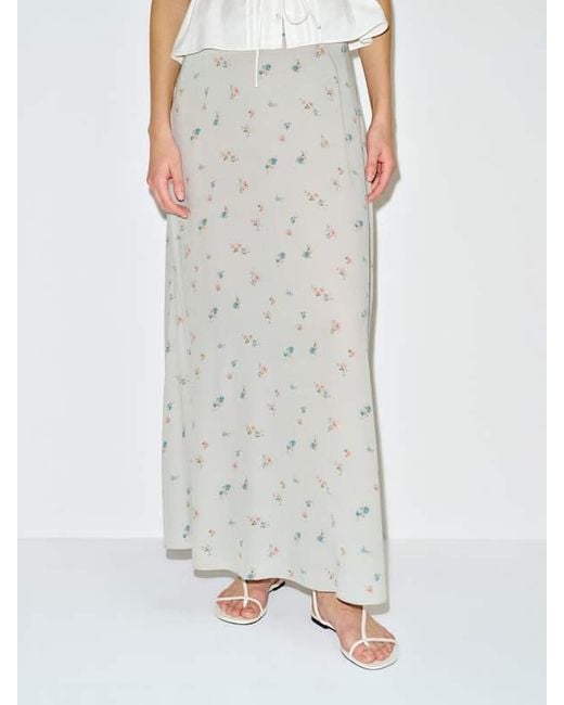Reformation White Abbie Skirt