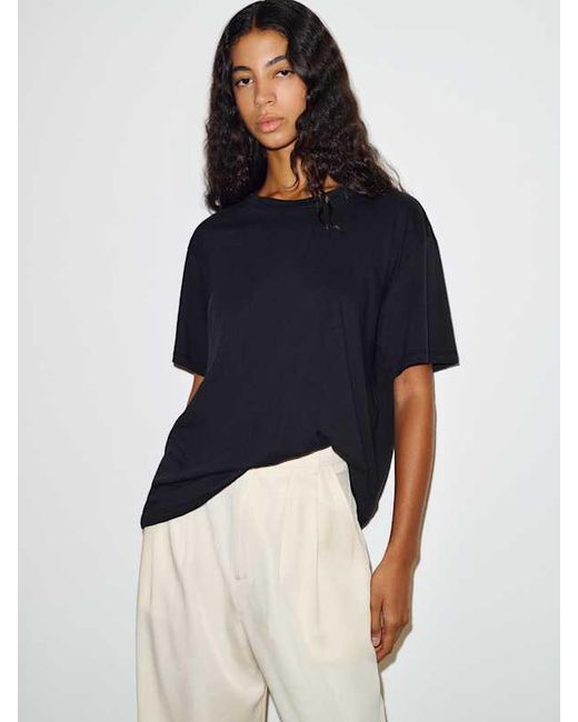 Reformation Blue Oversized Relaxed Crew Tee