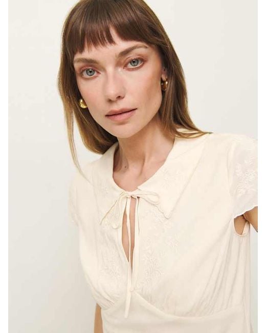 Reformation Natural Simonette Top