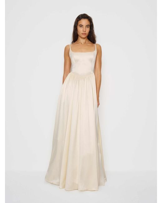 Reformation White Liz Silk Dress