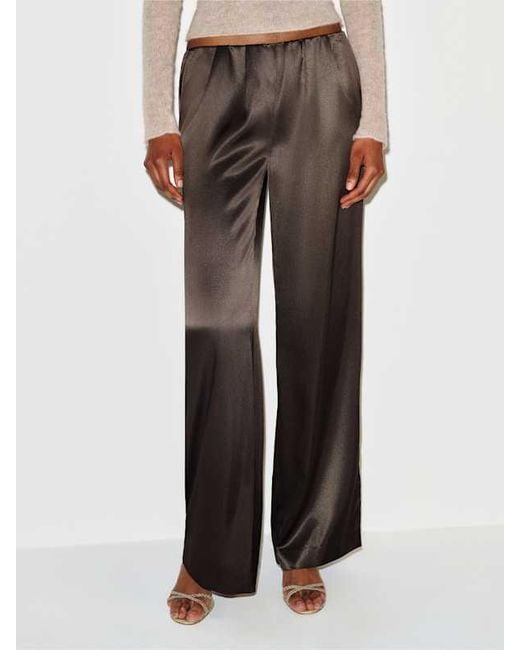 Reformation White Stacey Satin Short Pant Pearl