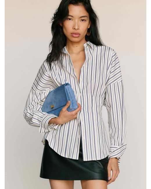 Reformation Gray Vanta Shirt 0