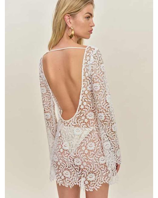 Reformation White Sereia Dress