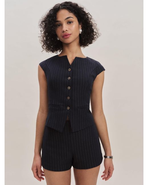 Reformation Blue Lola Knit Two Piece