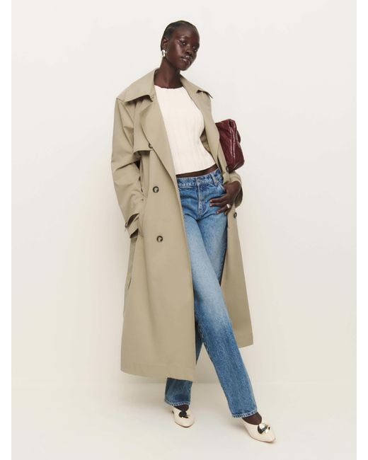 Reformation Natural Matteo Trench Coat