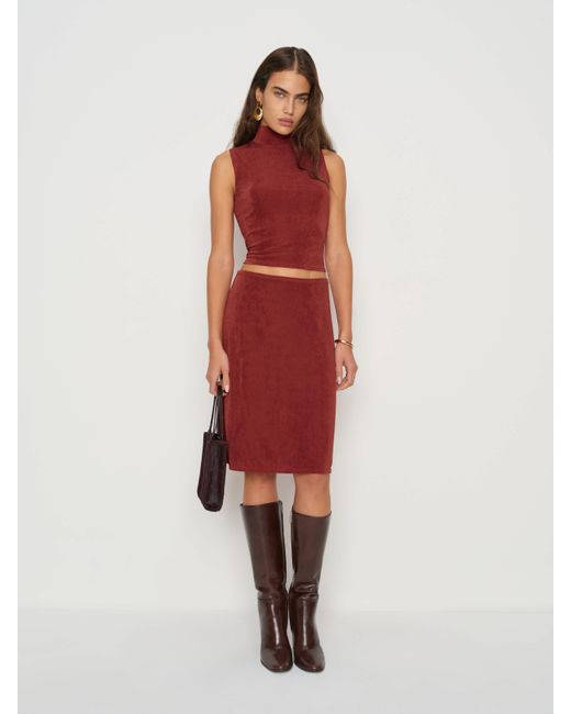Reformation Red Shaye Knit Two Piece