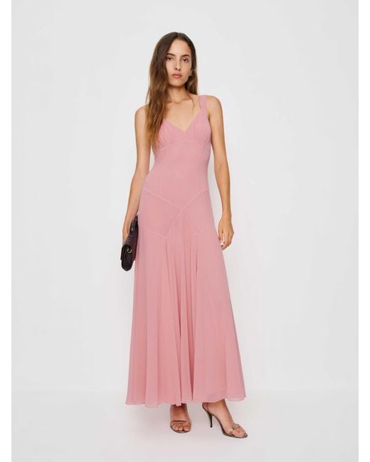 Reformation Pink Narcissa Dress 0