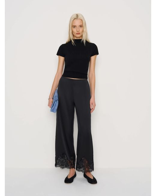 Reformation Black Carolina Pant Lace