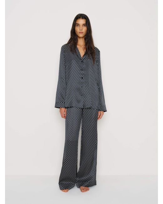 Reformation Blue Ella Silk Set