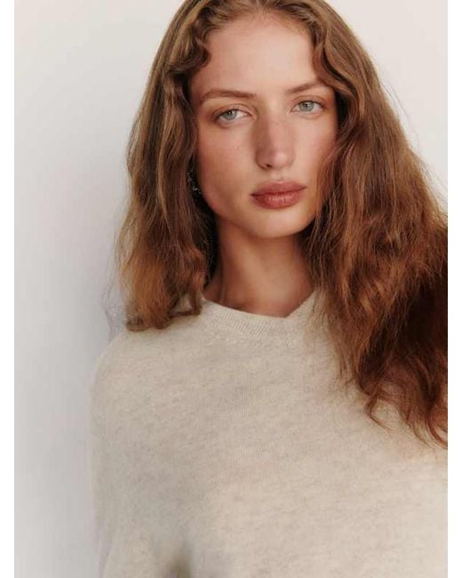 Reformation Natural Landon Cashmere V-Neck