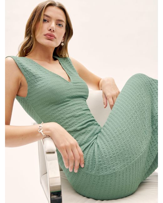 Reformation Palm Knit Dress in Teal (Blue) Lyst