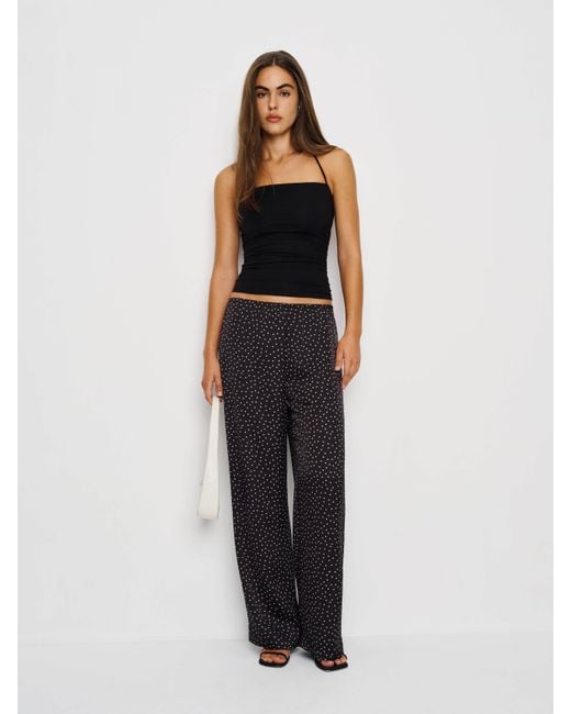 Reformation Black Joni Knit Top