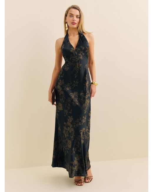Reformation Natural Daniela Silk Dress