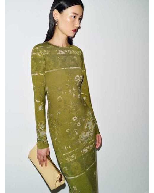 Reformation Green Tommie Knit Dress